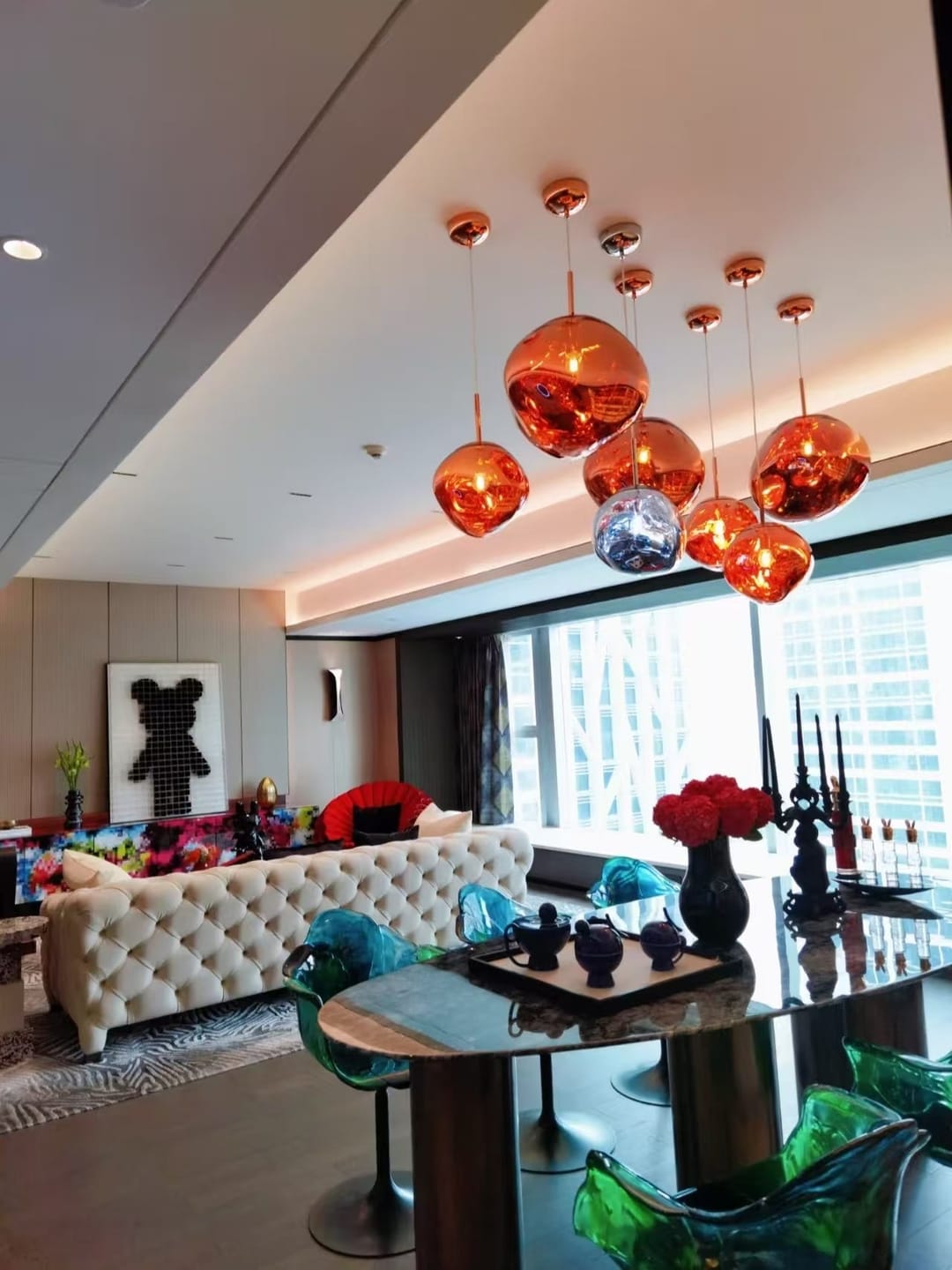 Customer photo review of Tambora Lava Pendant Light, Bulb Version