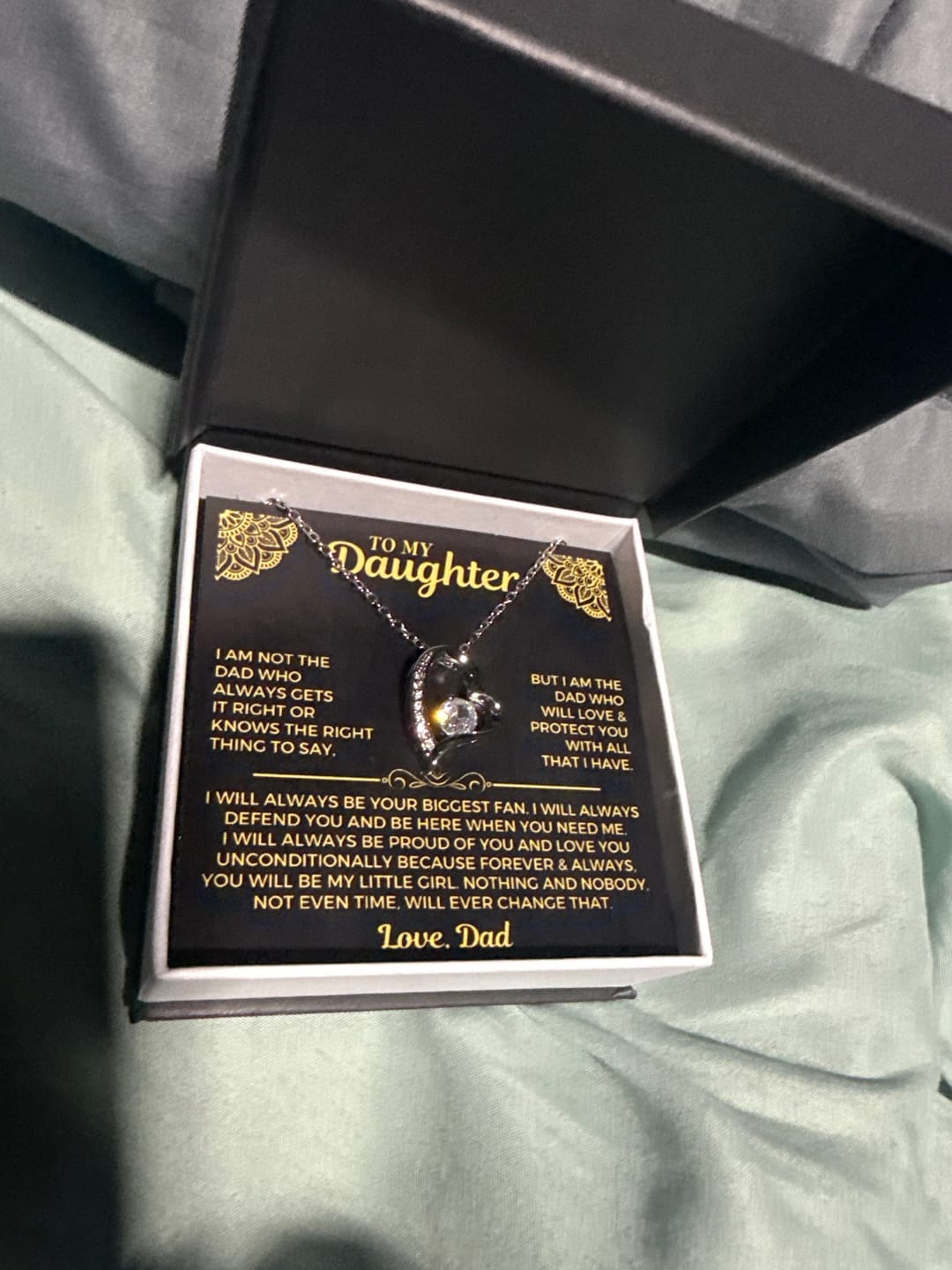 Customer photo review of To My Daughter - Being Your Dad - Beautiful Gift Set - SS622