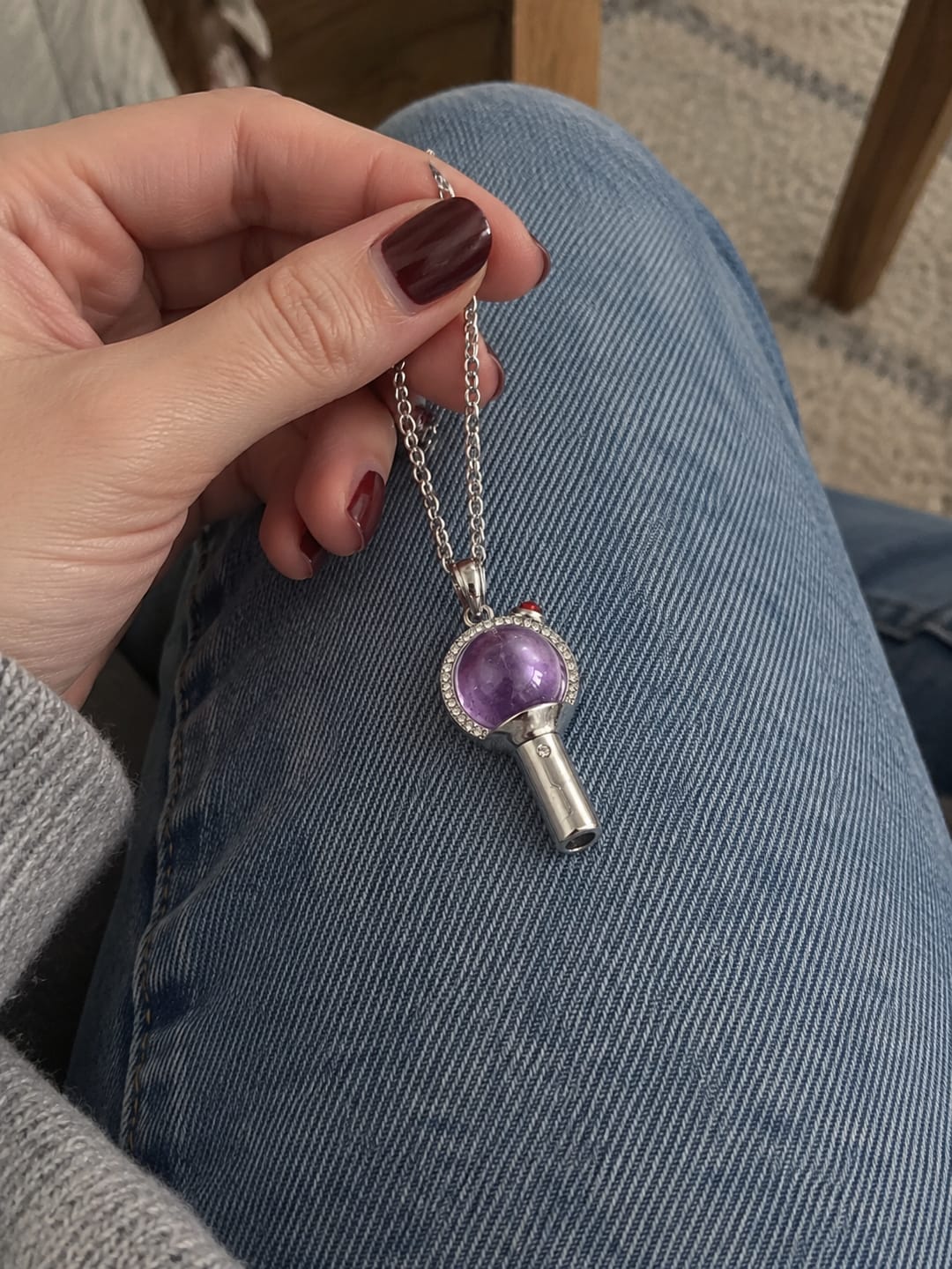 Customer photo review of Collar PurpleHeart© lightstick