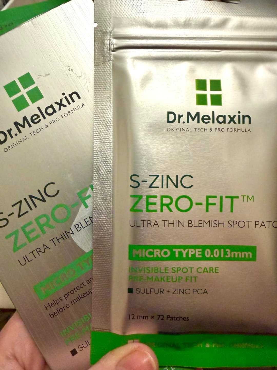 Customer photo review of ZERO-FIT Invisible Vitamin C Spot Patches