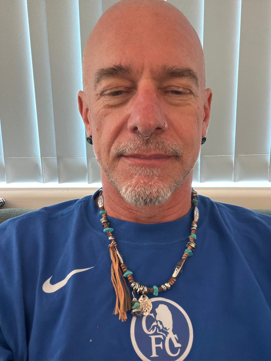 Customer photo review of Wild Nomad Turquoise Stone Cotton Cord Boho Tibetan Necklace