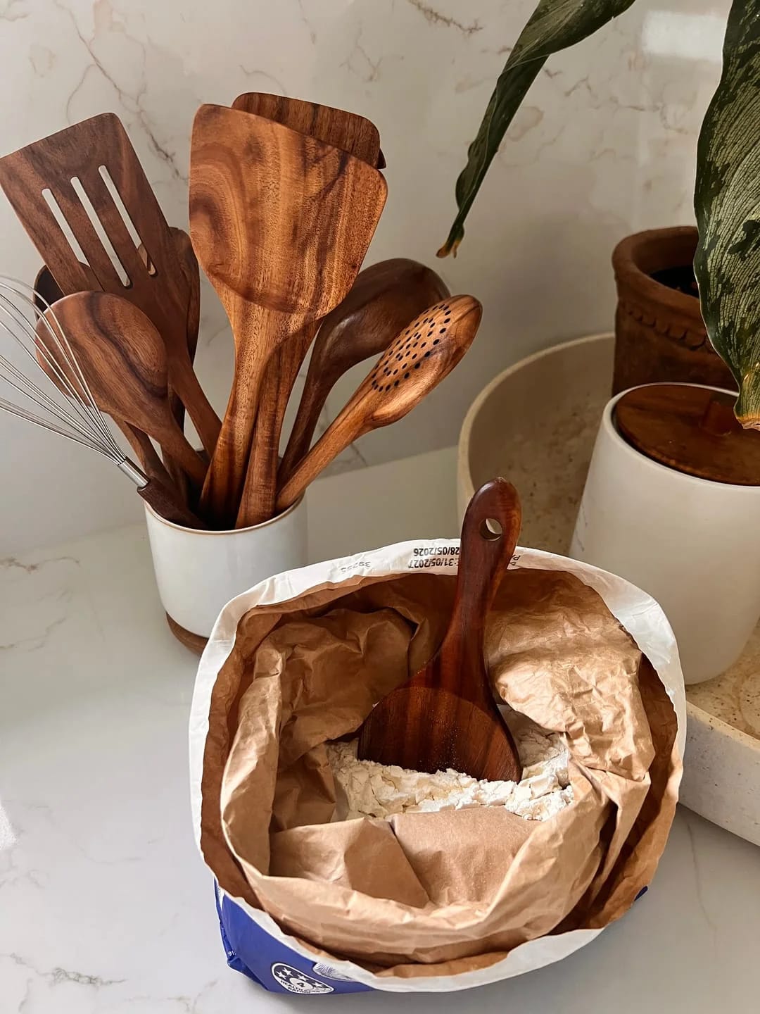 Customer photo review of Acacia Wood Utensil Set
