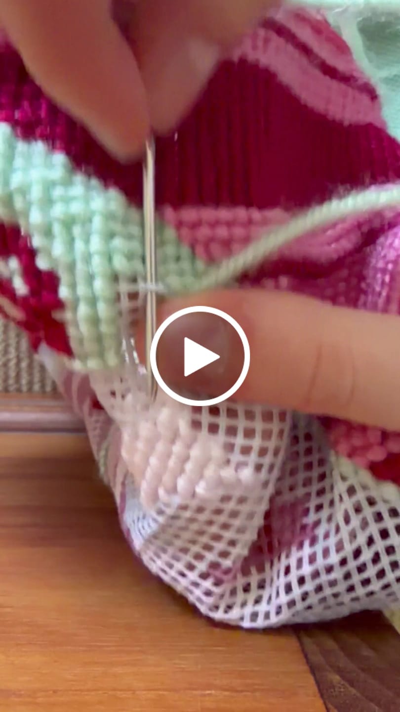 Customer video review of BARBIE™ CANDY CANE - Tapestry Needlepoint Cushion Kit