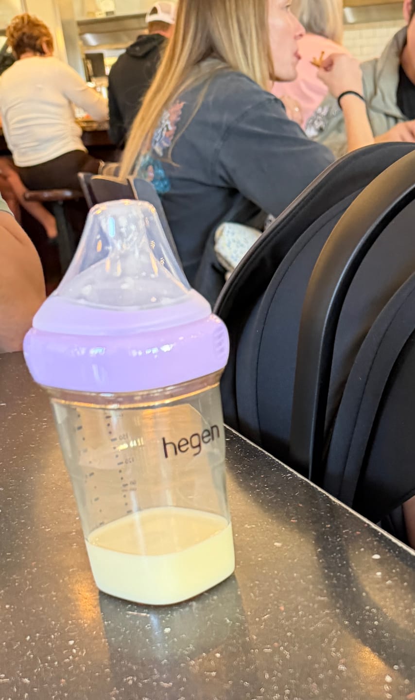 Customer photo review of Hegen PPSU Anti-Colic Baby Bottle - 3 to 6 Months - 240ml/8oz - Purple - 3-Pack