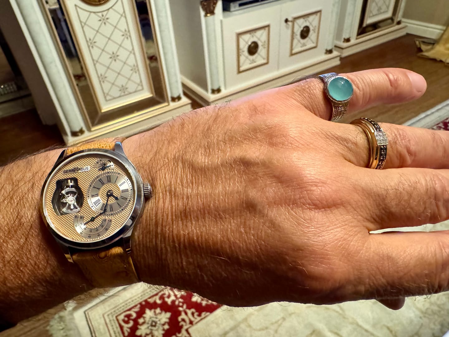 Customer photo review of GearMagus MS10 Three-Dimensional Tourbillon Mechanical Watch