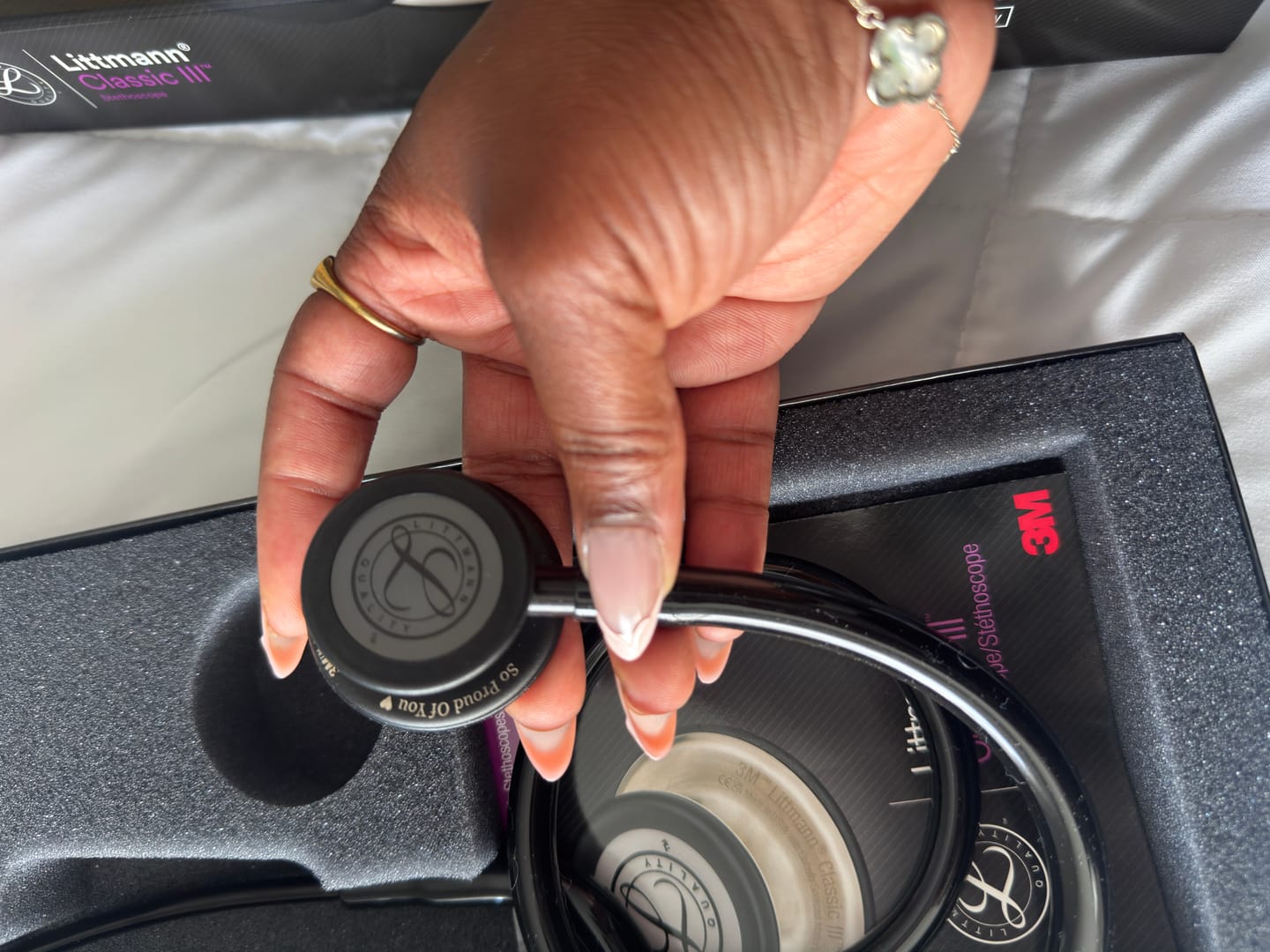 Customer photo review of Littmann Classic III Monitoring Stethoscope: All Black 5803