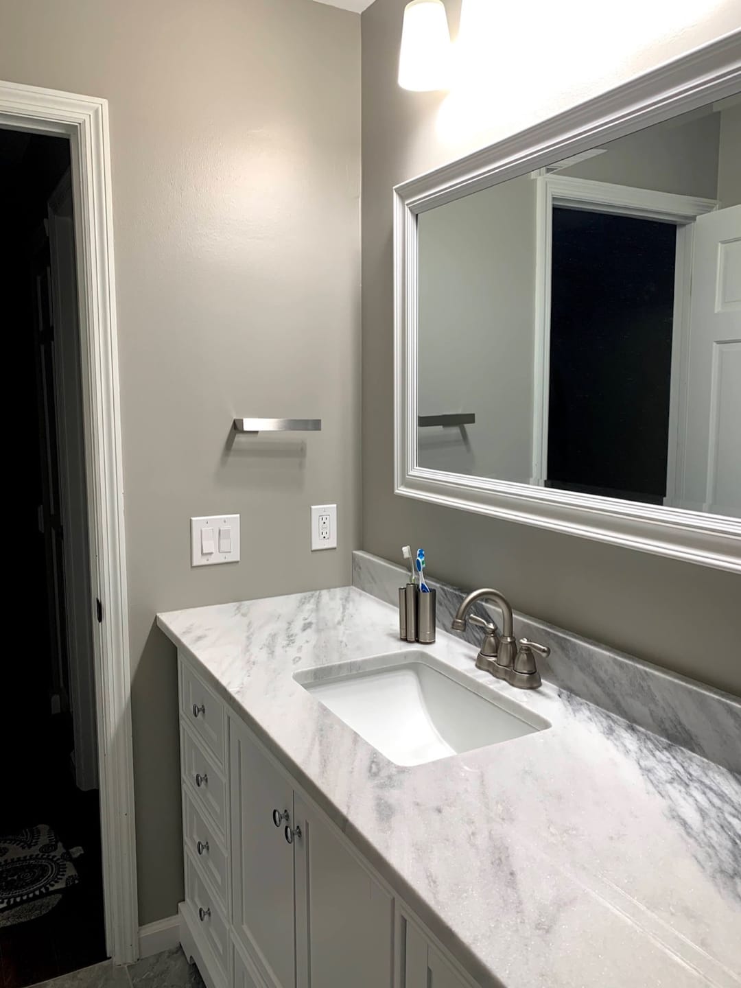 Customer photo review of Geiranger – 4-Piece Wall-Mounted Bathroom Accessories Set