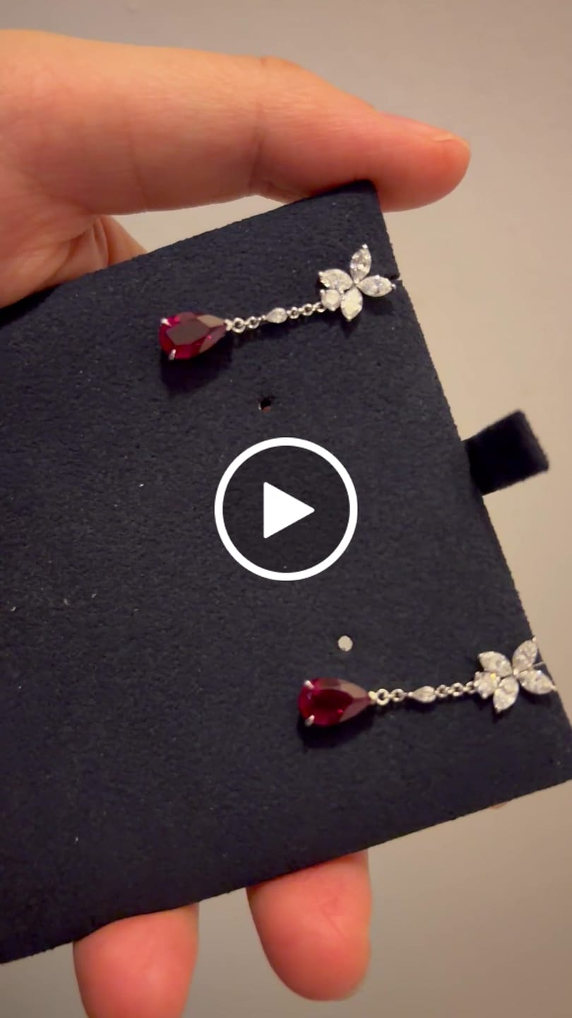 Customer video review of Deposit/Final Payment Shengxia Custom Earrings 722/2 USD