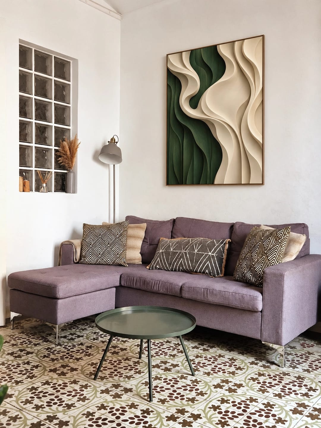 Customer photo review of Textured & Impasto Art｜Forest Ivory Waves