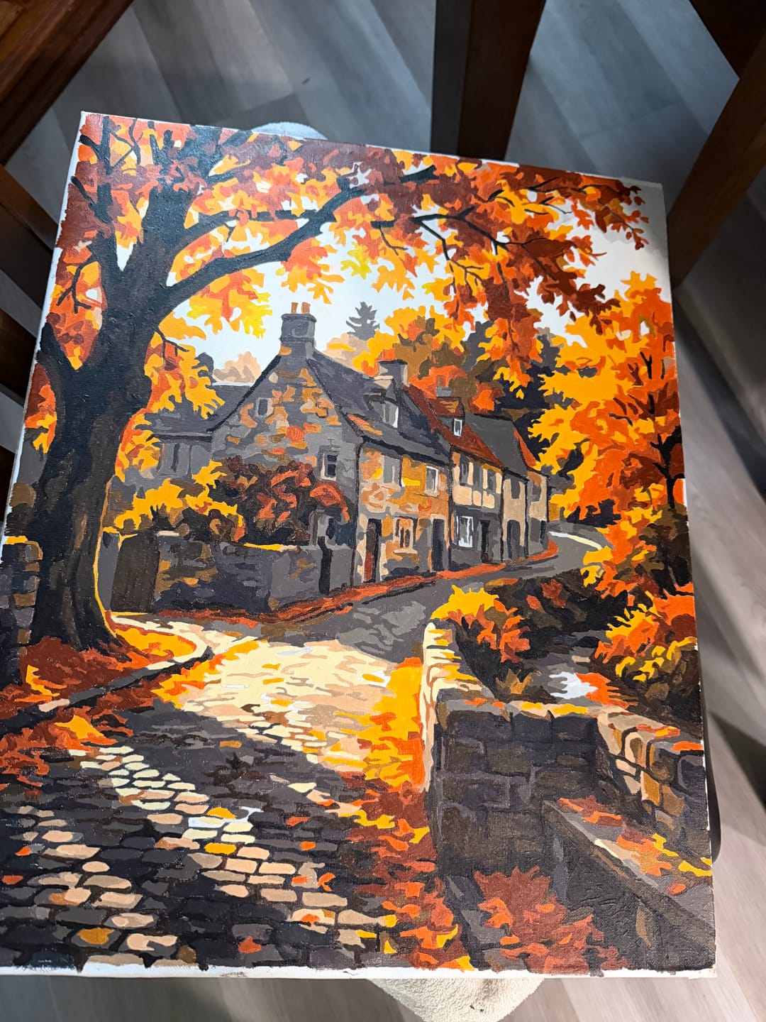 Customer photo review of Autumn Village Scene