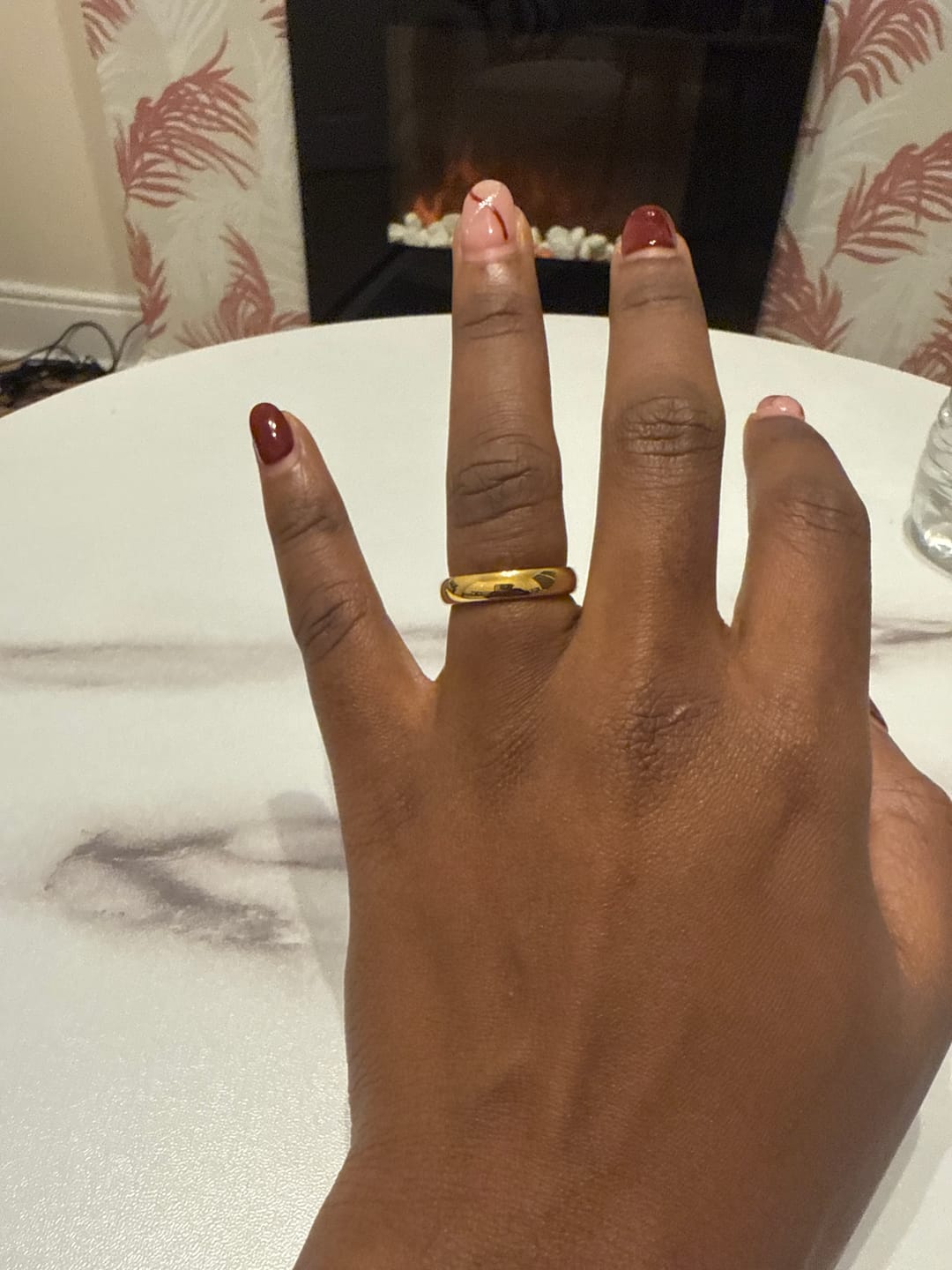 Customer photo review of Gold 4mm Wonder Ring