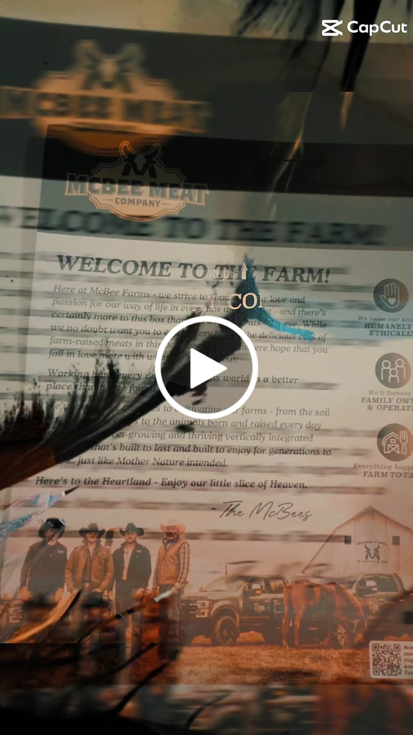 Customer video review of McBee Farm & Cattle Co E-Gift Card