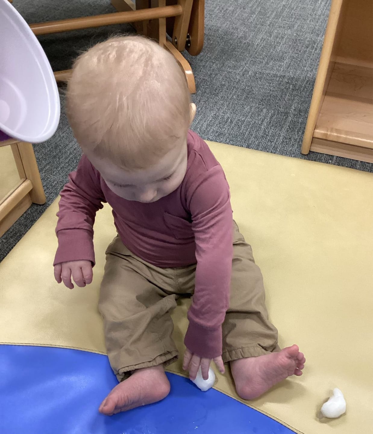 Customer photo review of Long Sleeve Onesie Tee