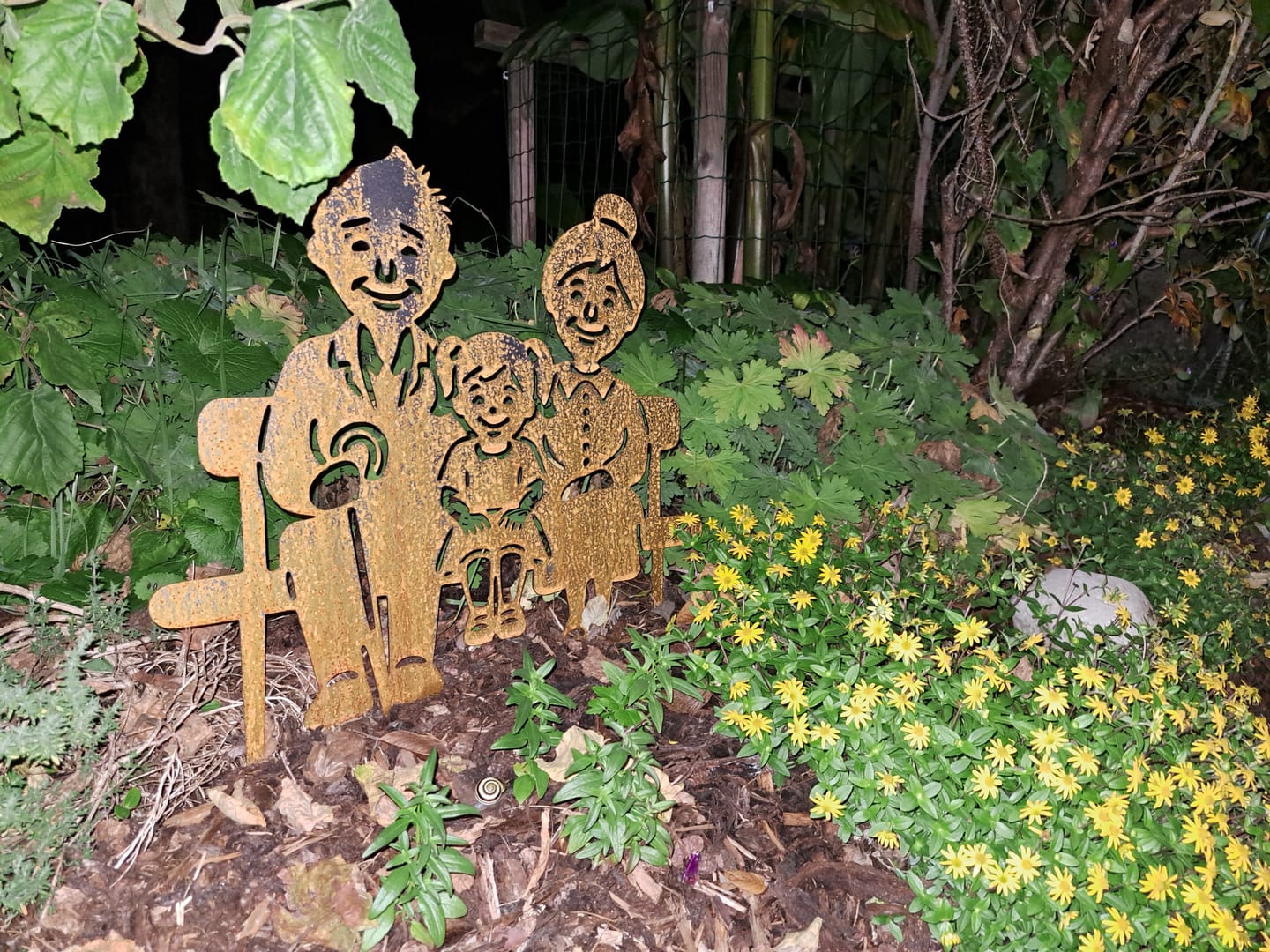 Customer photo review of Gartenstecker Oma & Opa mit Enkelin
