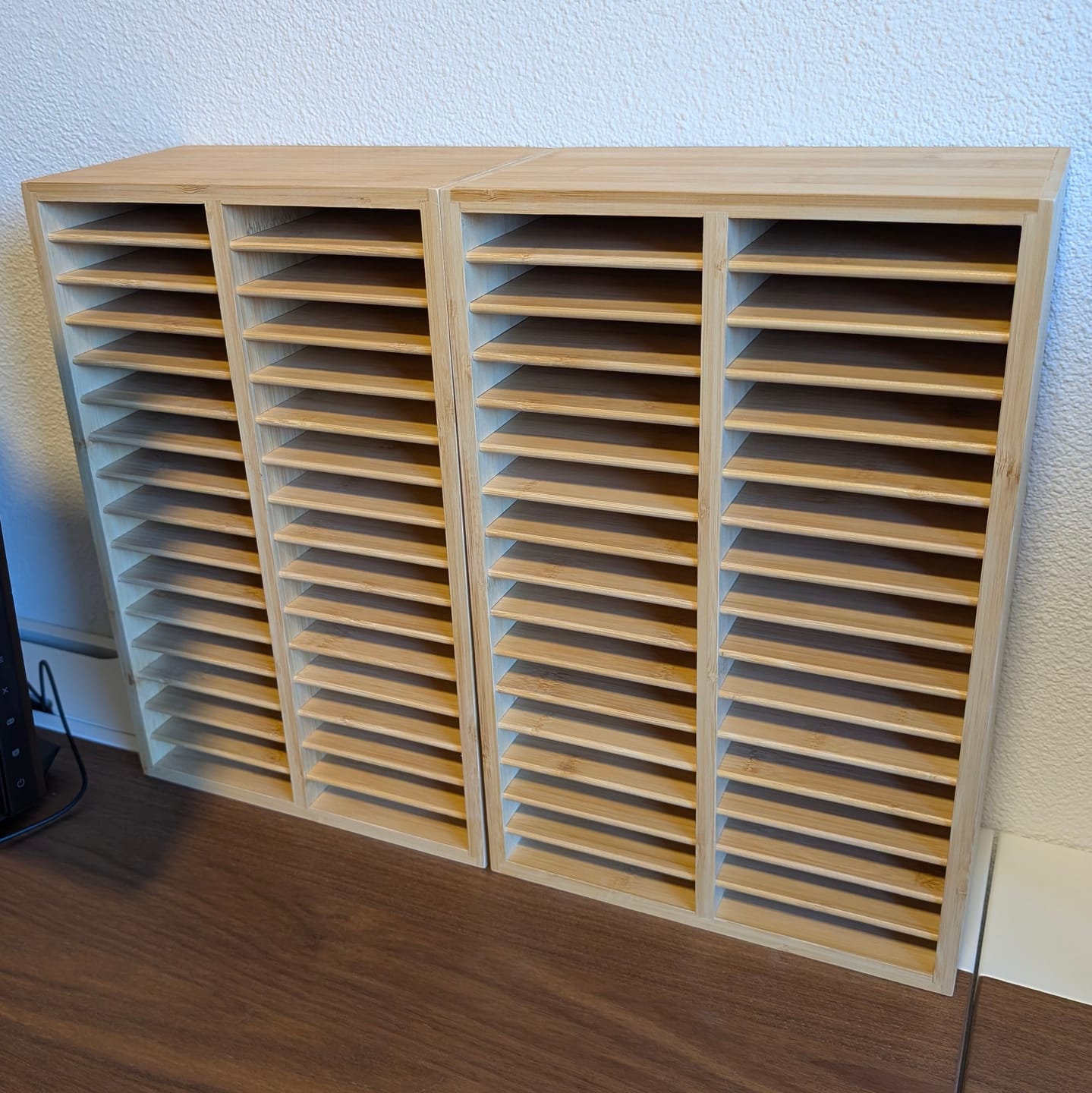 Customer photo review of Ohuhu Bamboo Marker Organizer