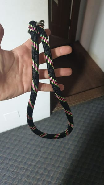 Customer photo review of .Zgarda Nylon Corde 65cm - negru
