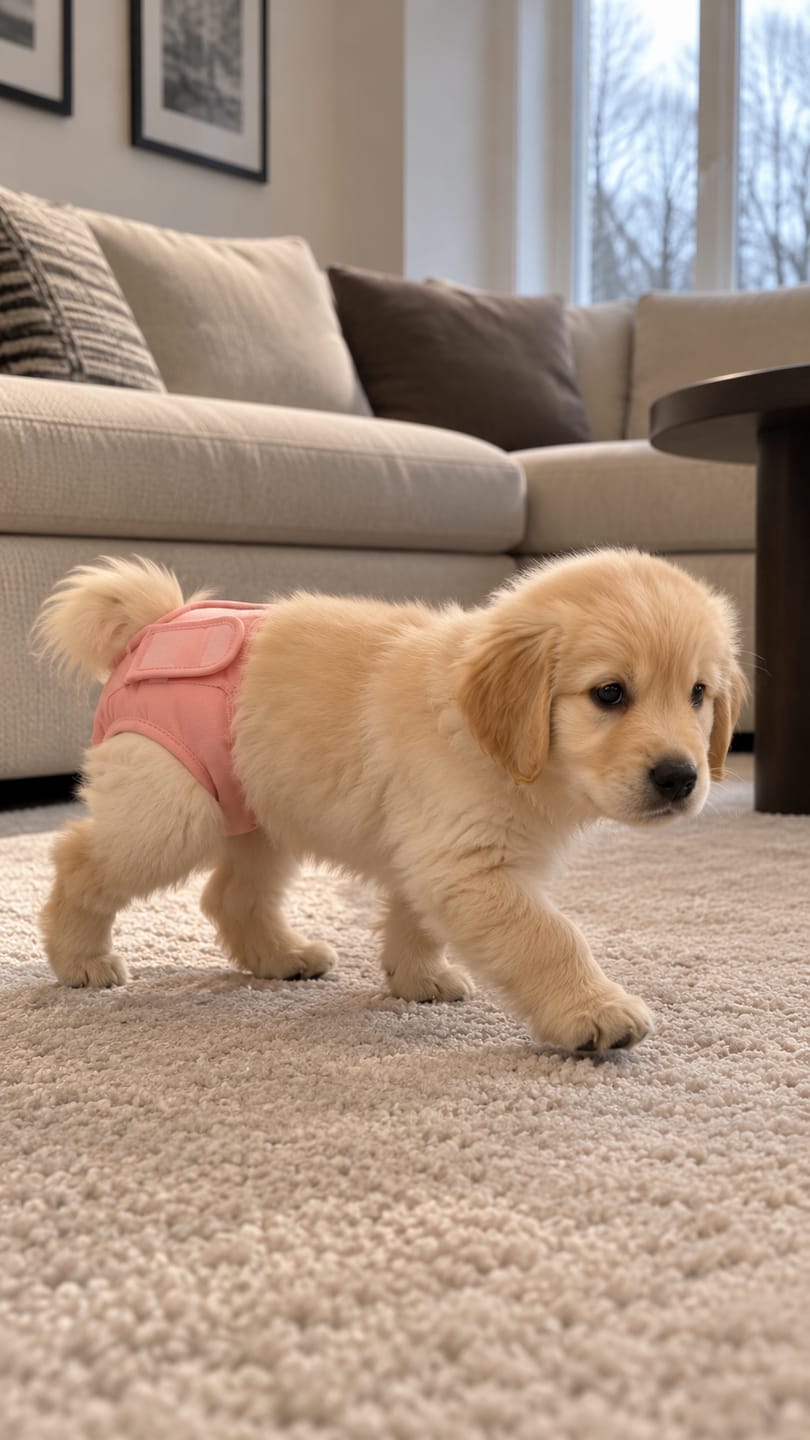 Customer photo review of Pañal Lavable Impermeable para Mascotas