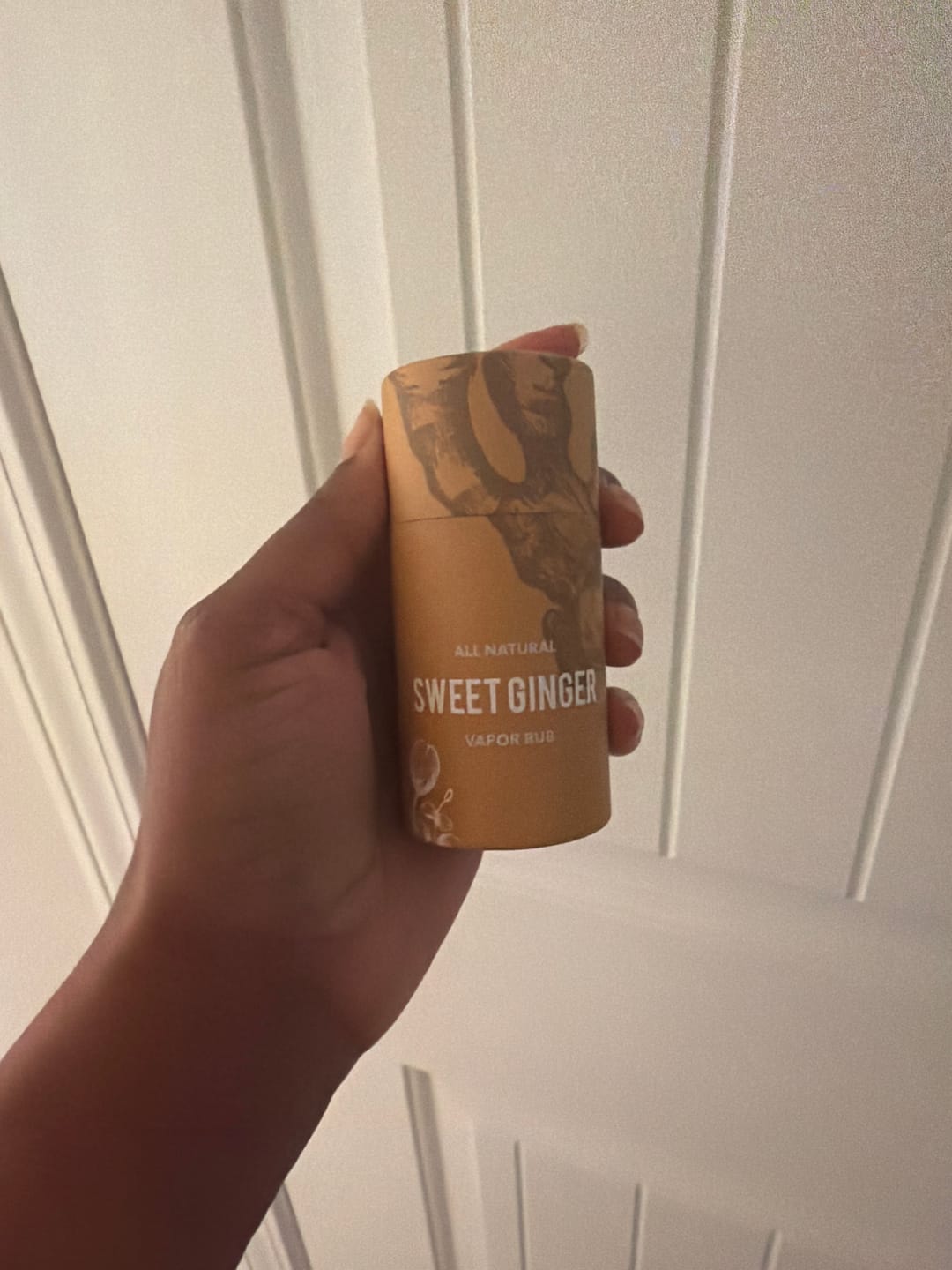 Customer photo review of Sweet Ginger Vapor Rub Stick