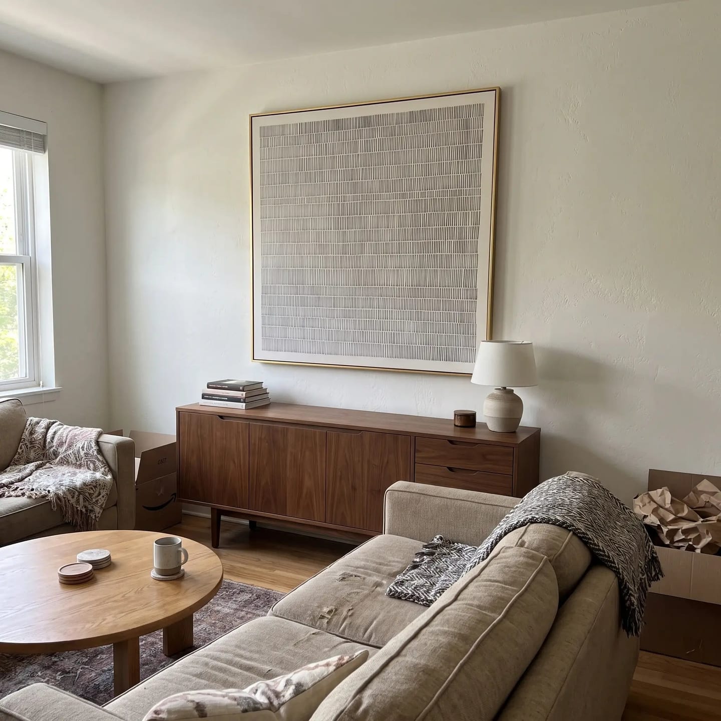 Customer photo review of Abstract Art Quiet Linear Field #AB322