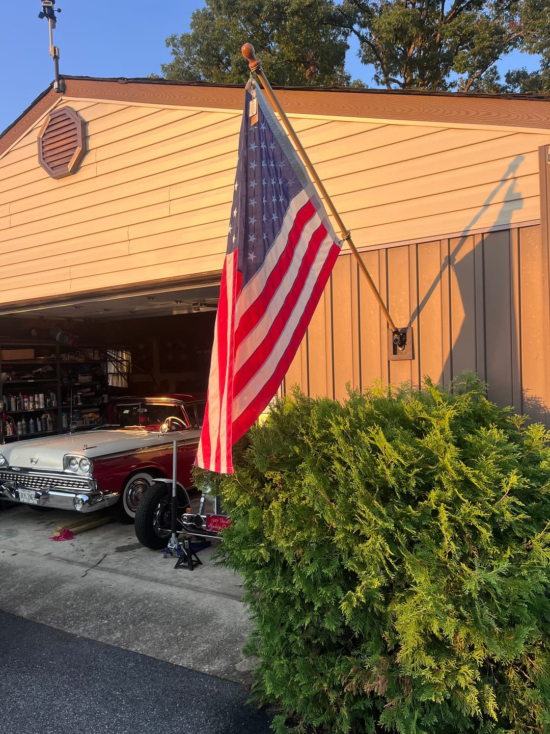 Customer photo review of 3' x 5' American Flag Set
