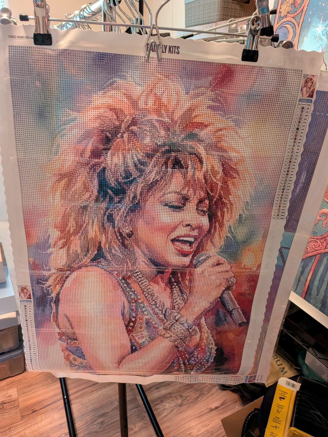 Customer photo review of Custom AI Portrait Diamond Painting Kit