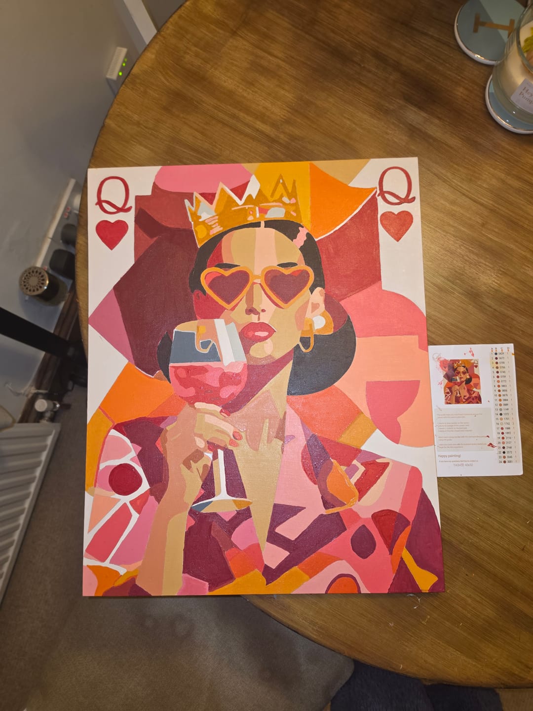 Customer photo review of The queen | Paint by Number