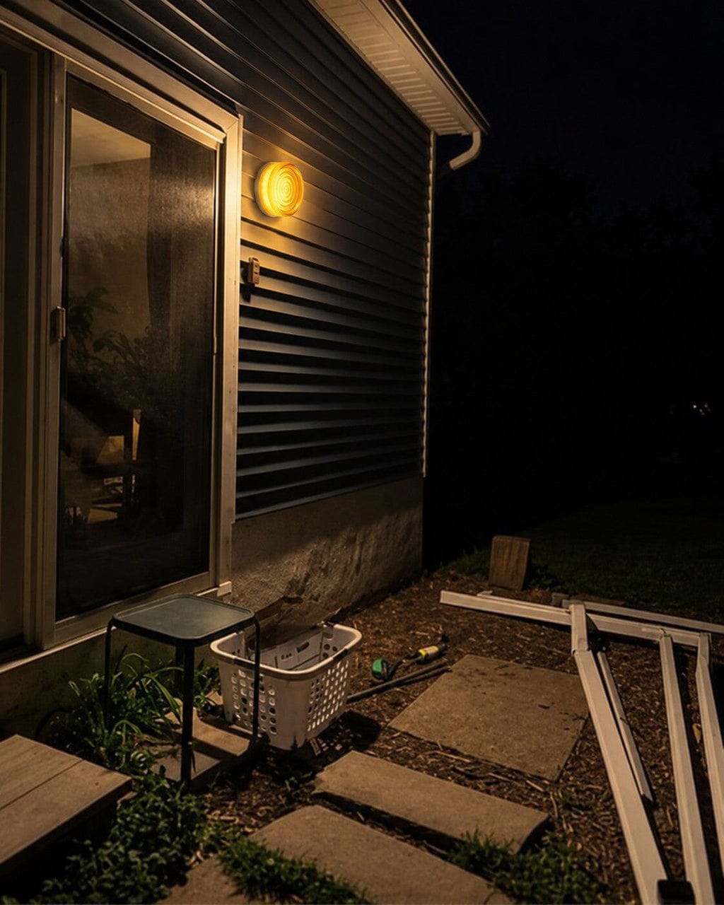 Customer photo review of Outdoor Wall Light, Glass Shade, Wall Sconce, IP65, Integrated LED