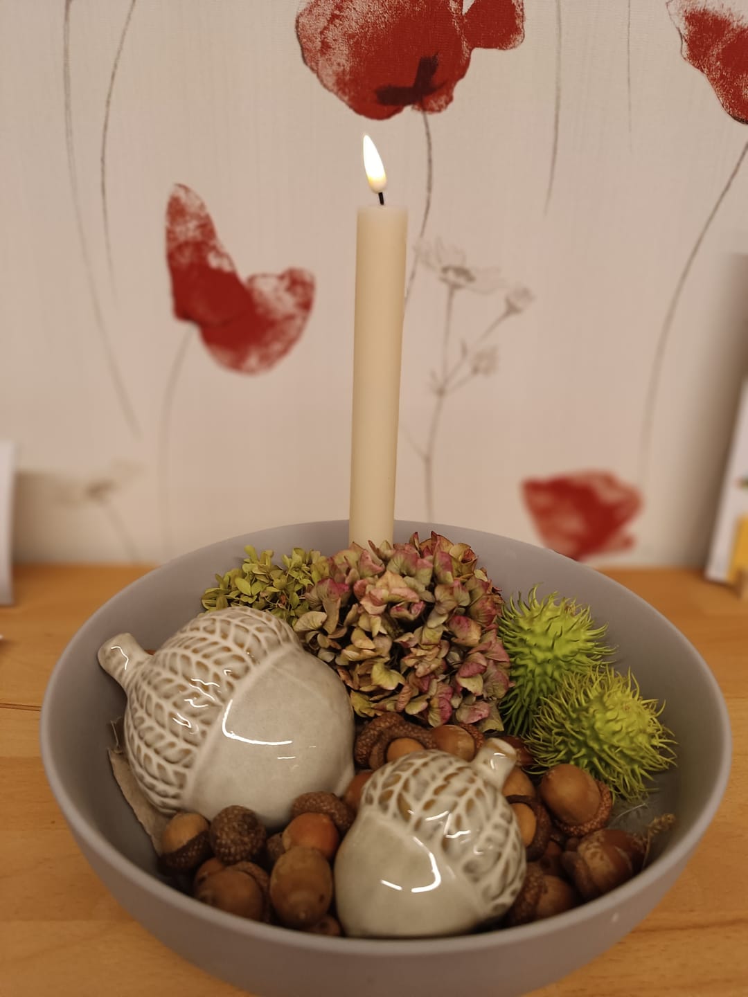 Customer photo review of LED Kronelys 2 stk, Ø 2 x 24 cm Rose
