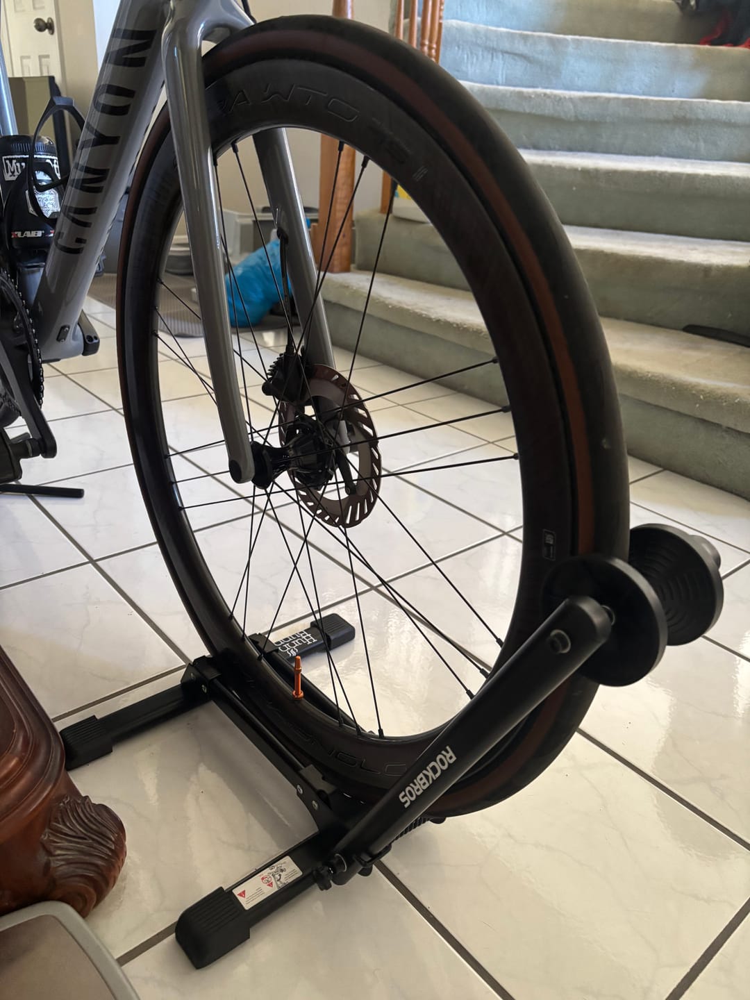 Customer photo review of ROCKBROS Foldable Bike Stand Portable Bicycle Rack for Easy Storage