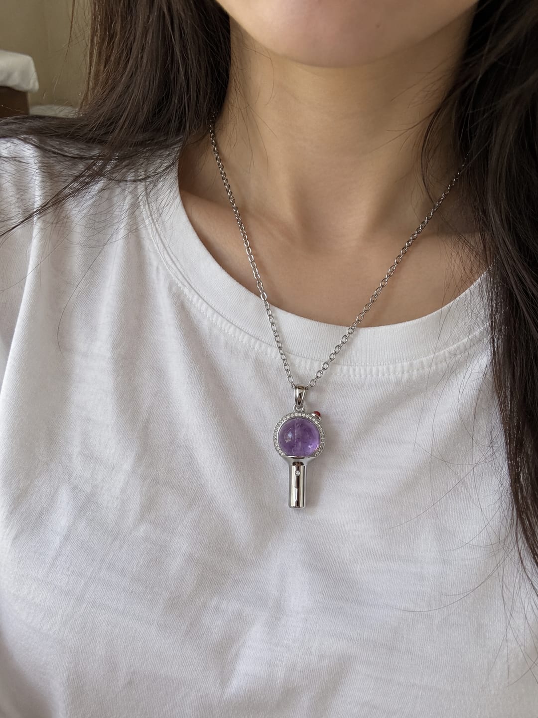 Customer photo review of Collar PurpleHeart© lightstick