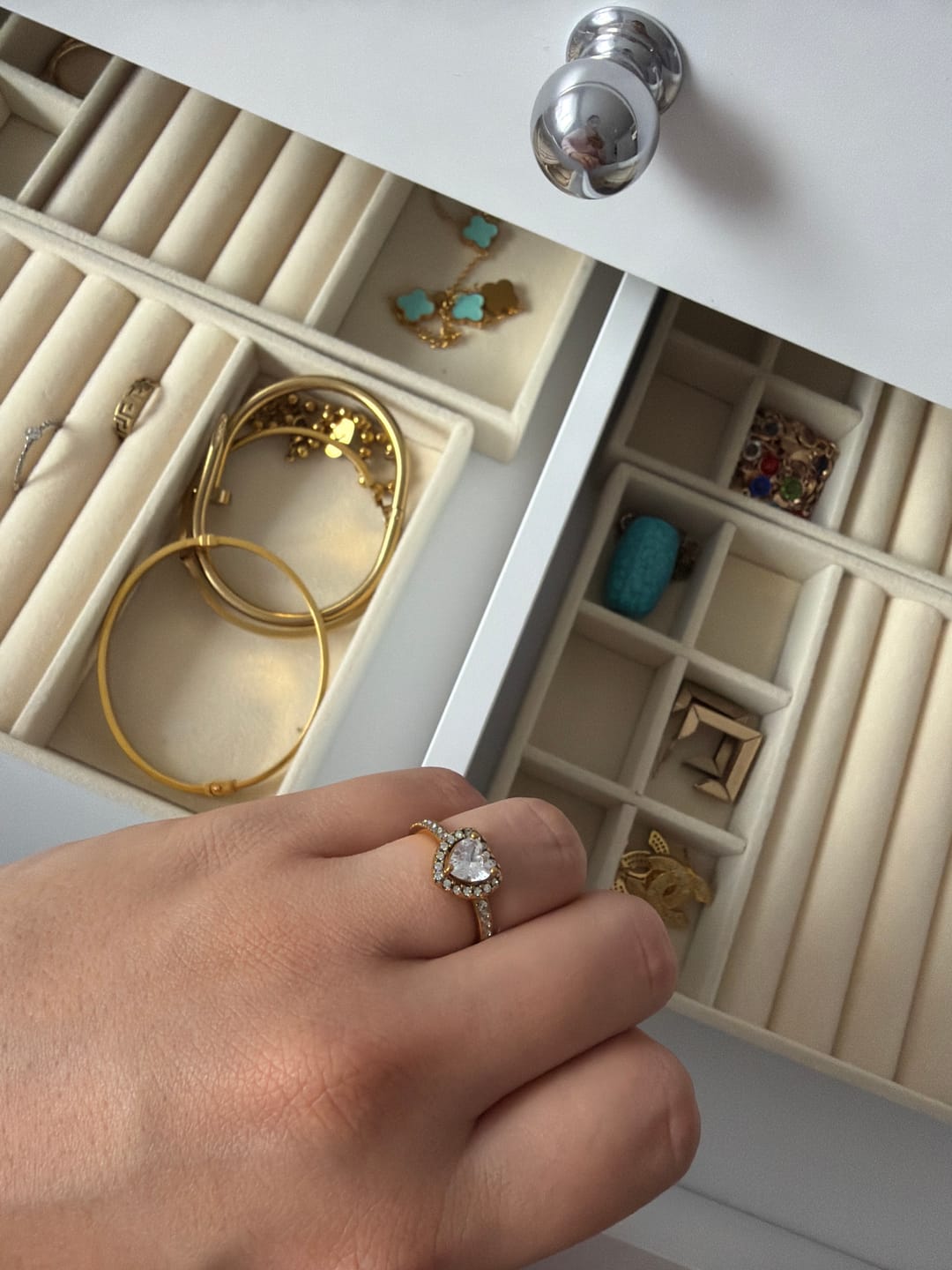 Customer photo review of Endless Heart Ring