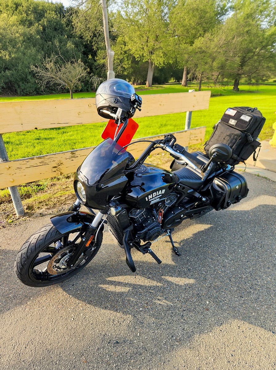 Customer photo review of 45L - Tactical XL Motorcycle Sissy Bar Backpack