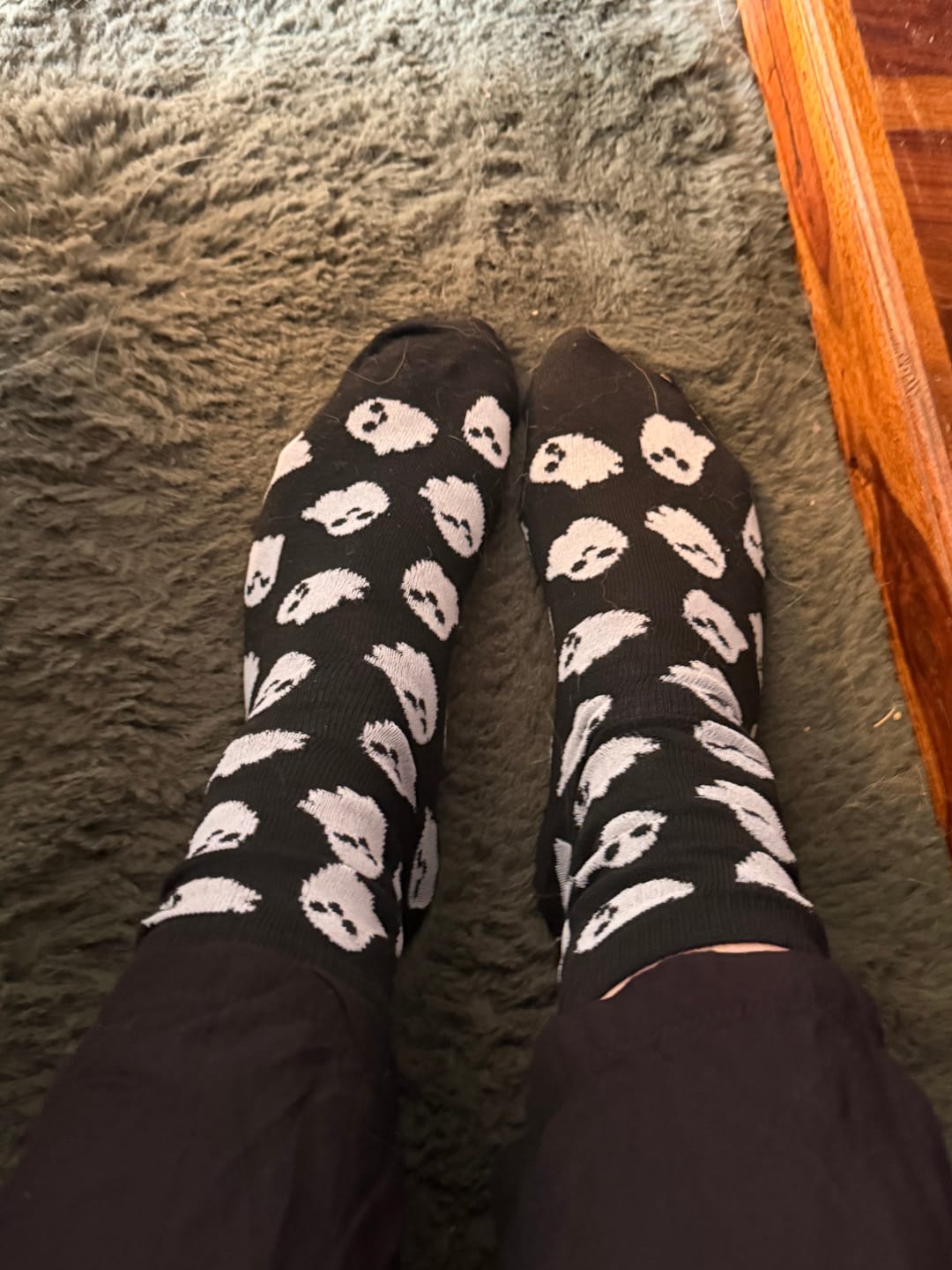 Customer photo review of Halloween Socken mit spukigem Geistermotiv