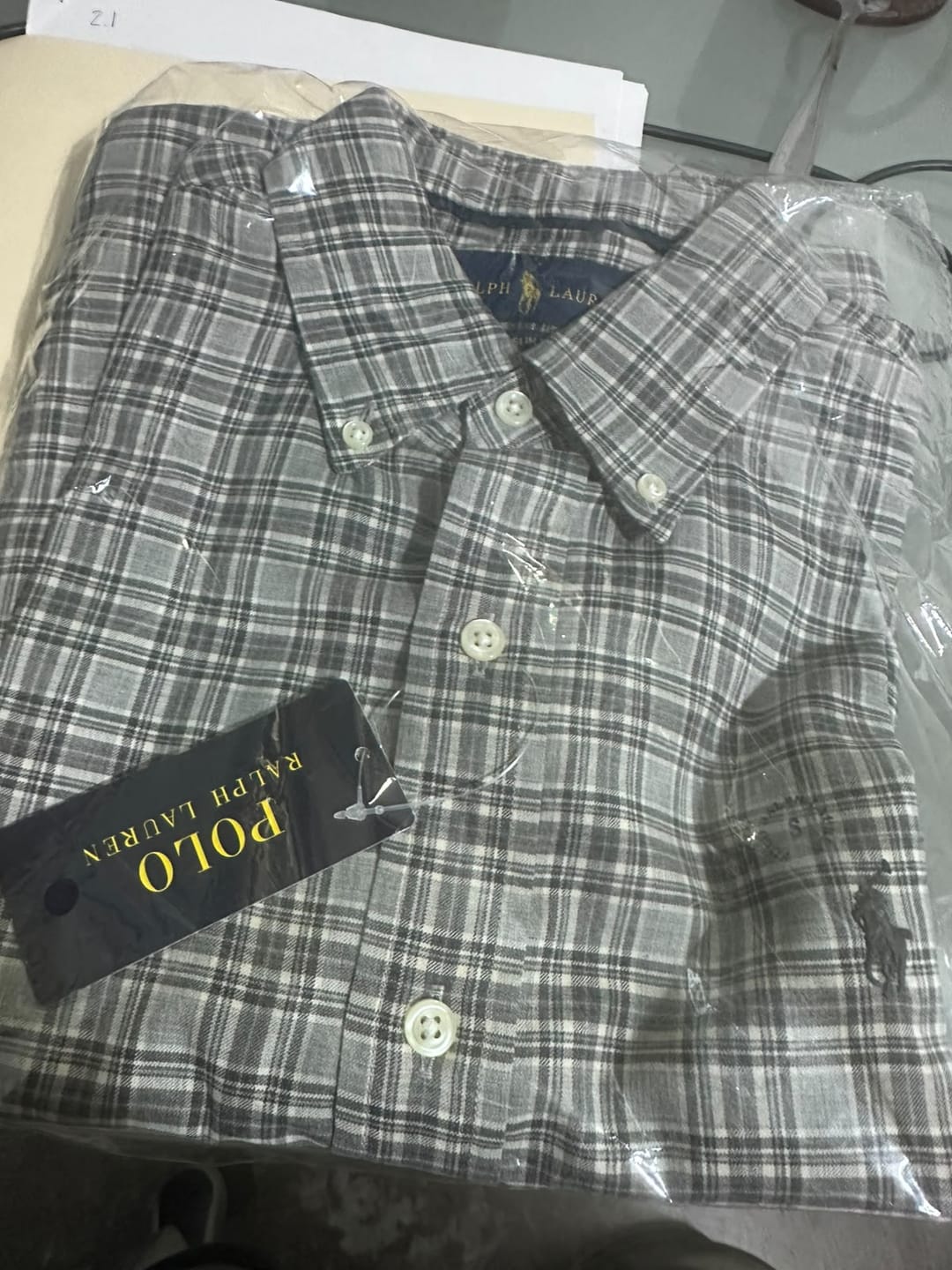 Customer photo review of Camisa Polo Ralph Lauren Slim Fit manga larga talla S