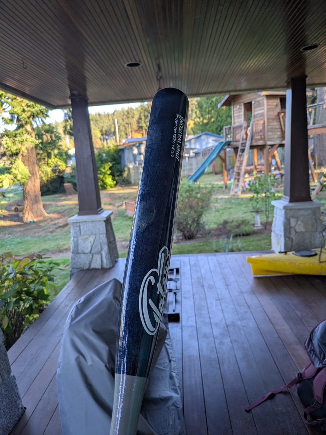 Customer photo review of Tater® LGND34 Softball Wood Bat