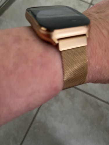 Customer photo review of Correa milanés en oro rosa