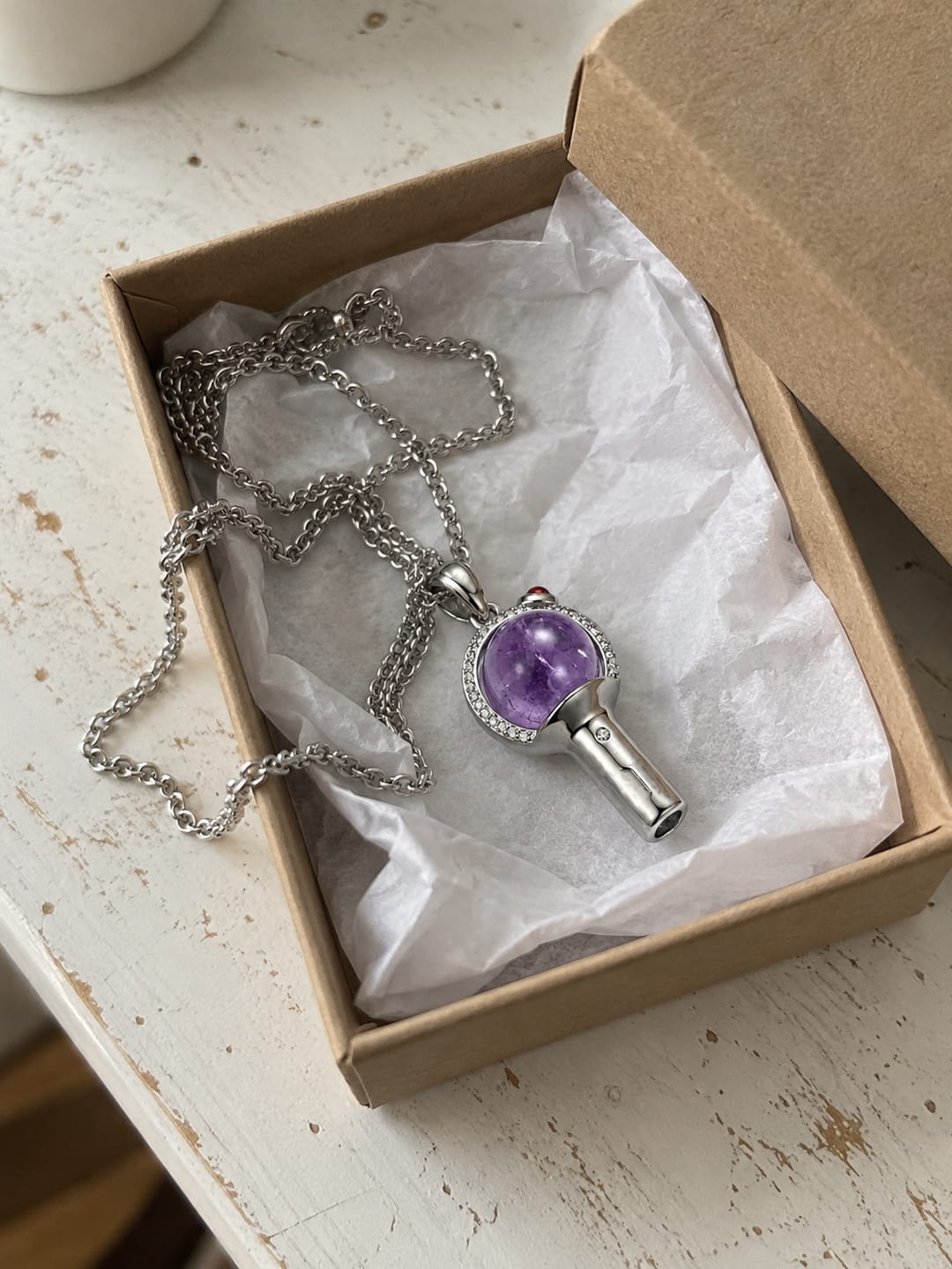 Customer photo review of Collar PurpleHeart© lightstick