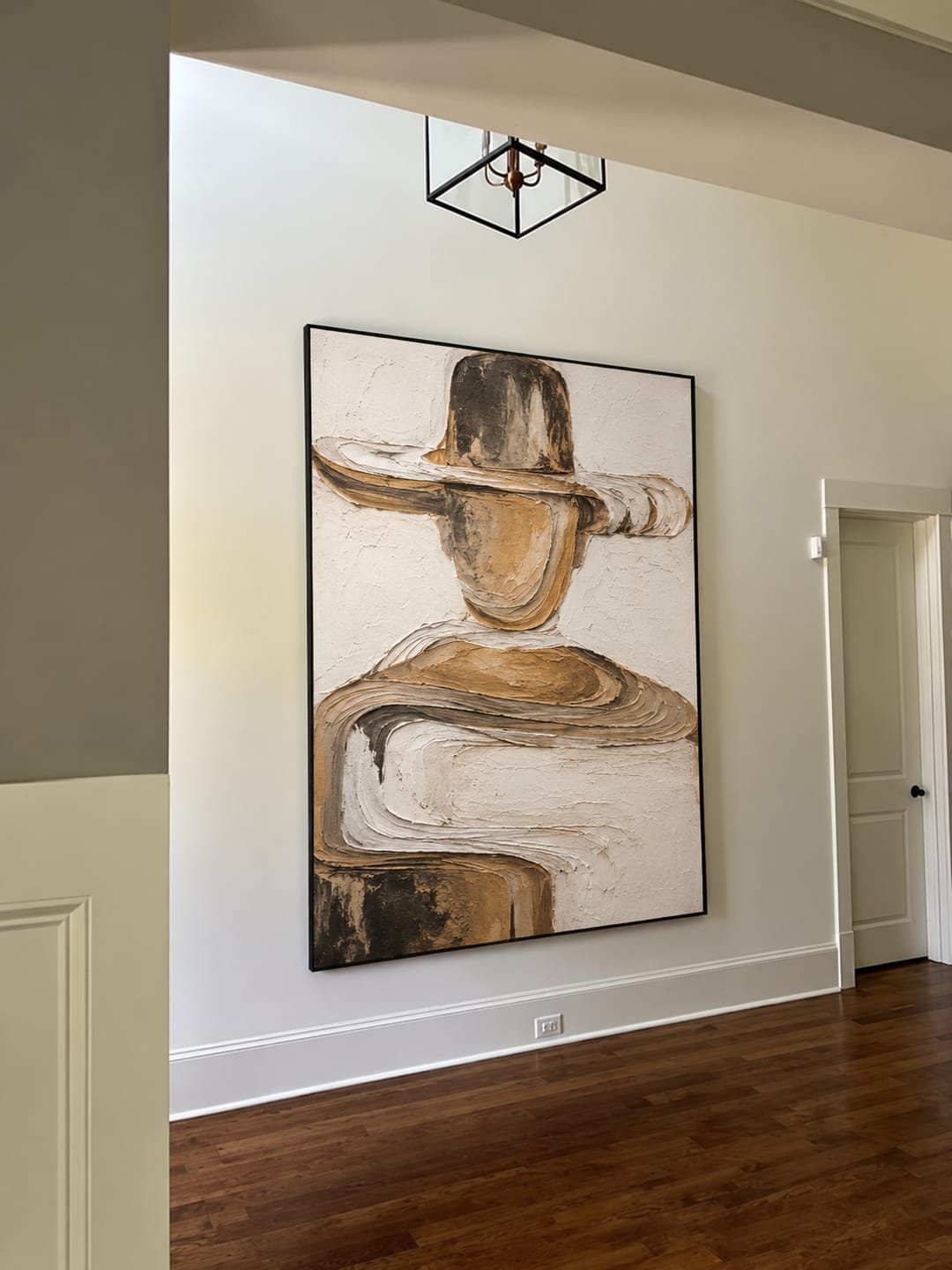 Customer photo review of Desert Brim-Textured Portrait Painting
