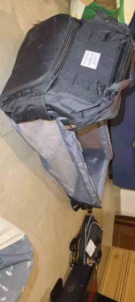 Customer photo review of Mochila Pañalera con Cuna