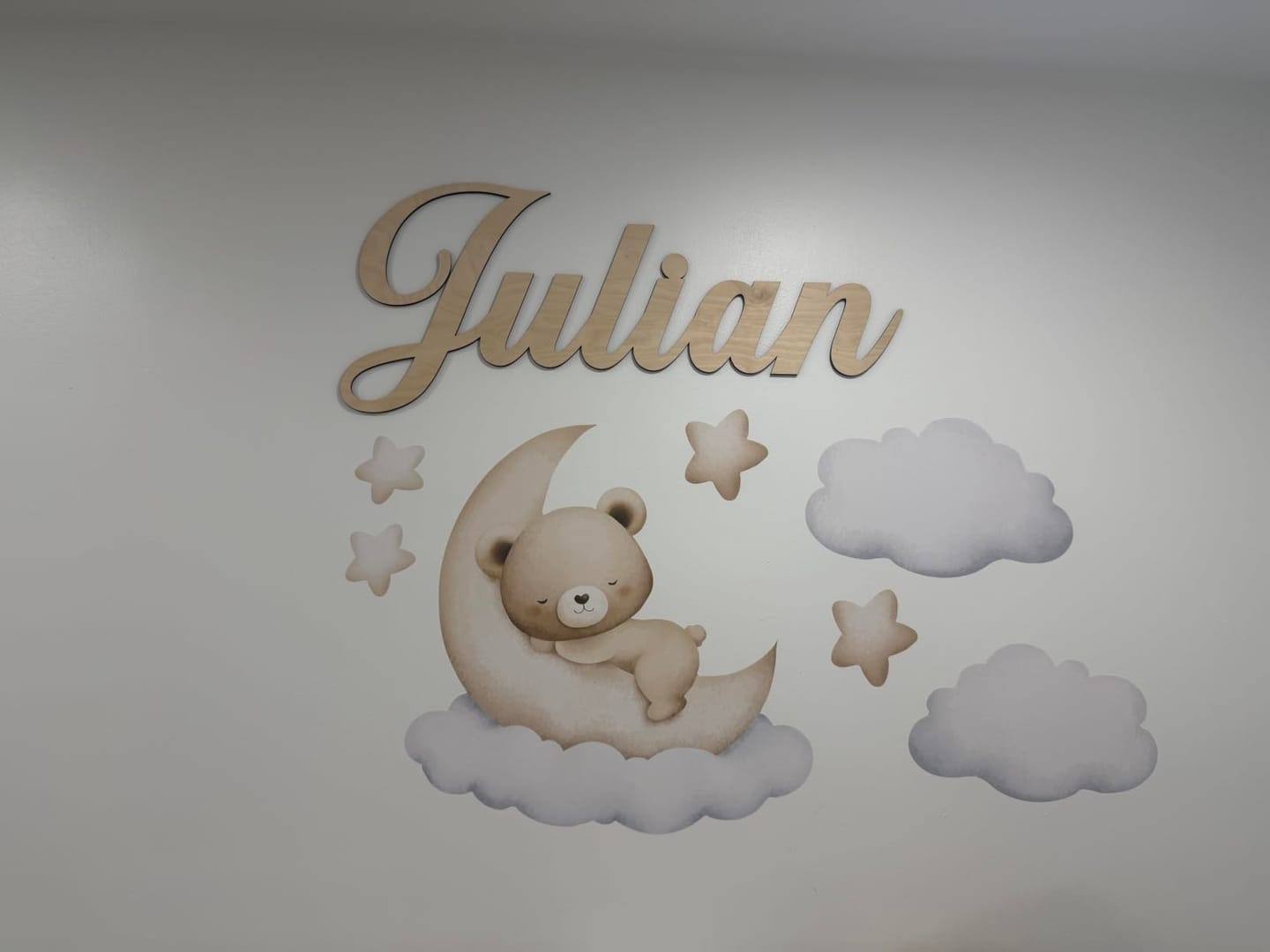 Customer photo review of Personalized Wooden Name Sign