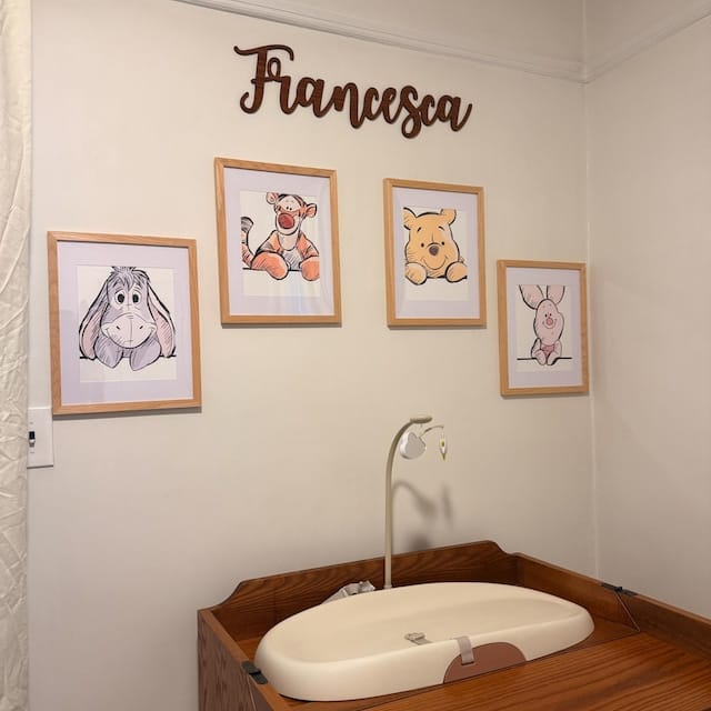 Customer photo review of Personalized Wooden Name Sign with LIVE PREVIEW