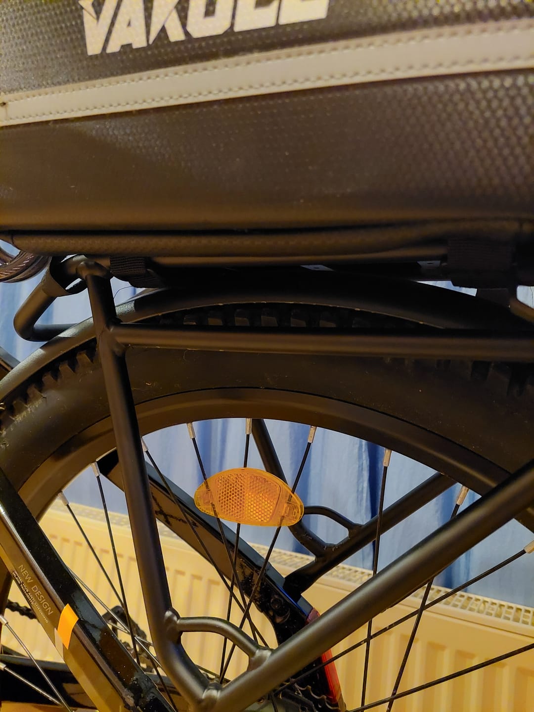 Customer photo review of Vakole Waterproof Bike Rack Bag With Large Capacity (17-35L)