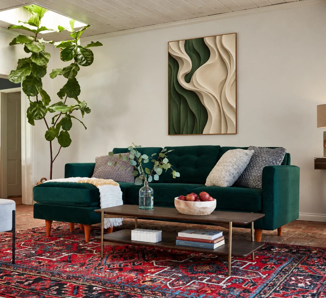 Customer photo review of Textured & Impasto Art｜Forest Ivory Waves