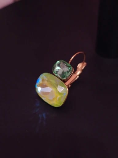 Customer photo review of Crystal Tier Drop Earrings