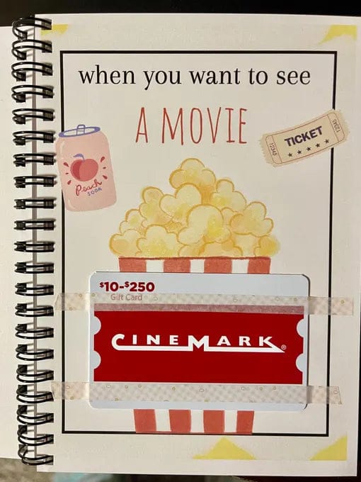 Customer photo review of Chrismtas Gift Card Book