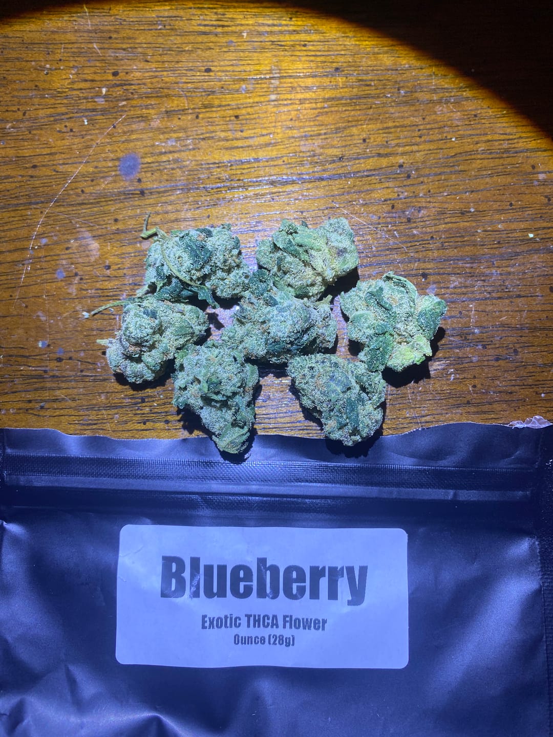 Customer photo review of Blueberry THCA Flower (Exotic)