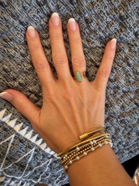 Customer photo review of Twisted Gold Bracelet