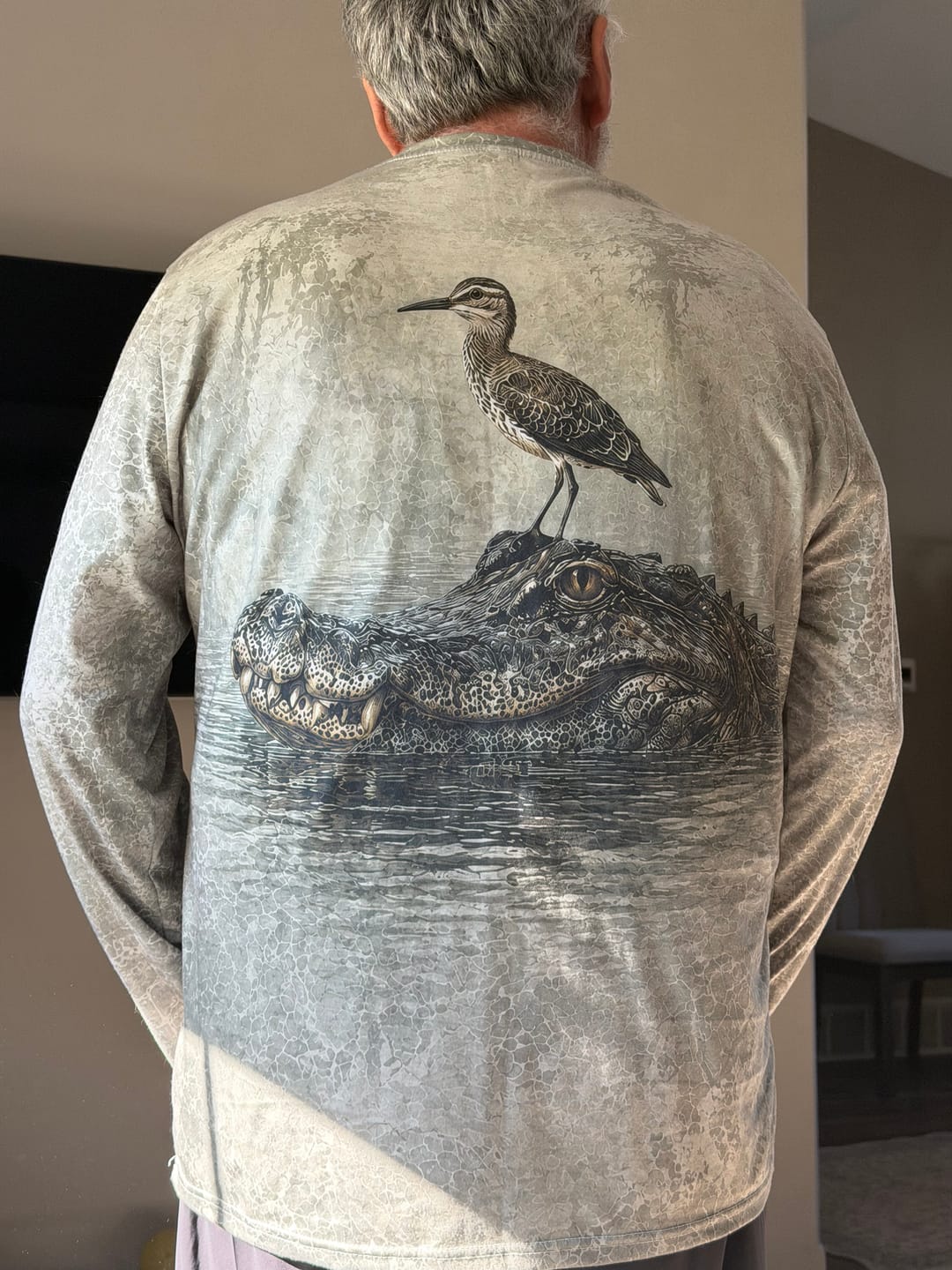 Customer photo review of Performance Outdoor Long Sleeve - Marsh Sentinel Alligator - TBT220