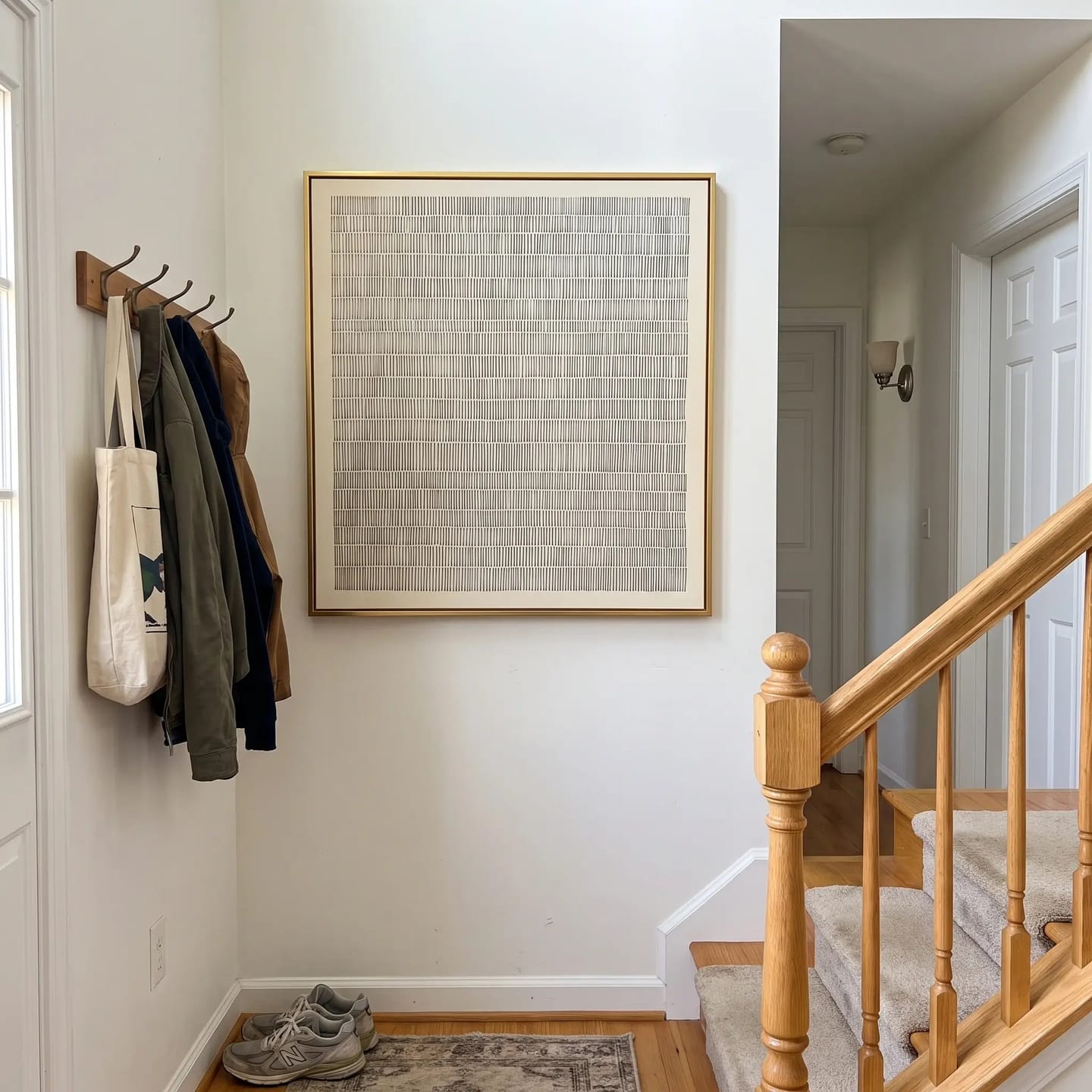 Customer photo review of Abstract Art Quiet Linear Field #AB322