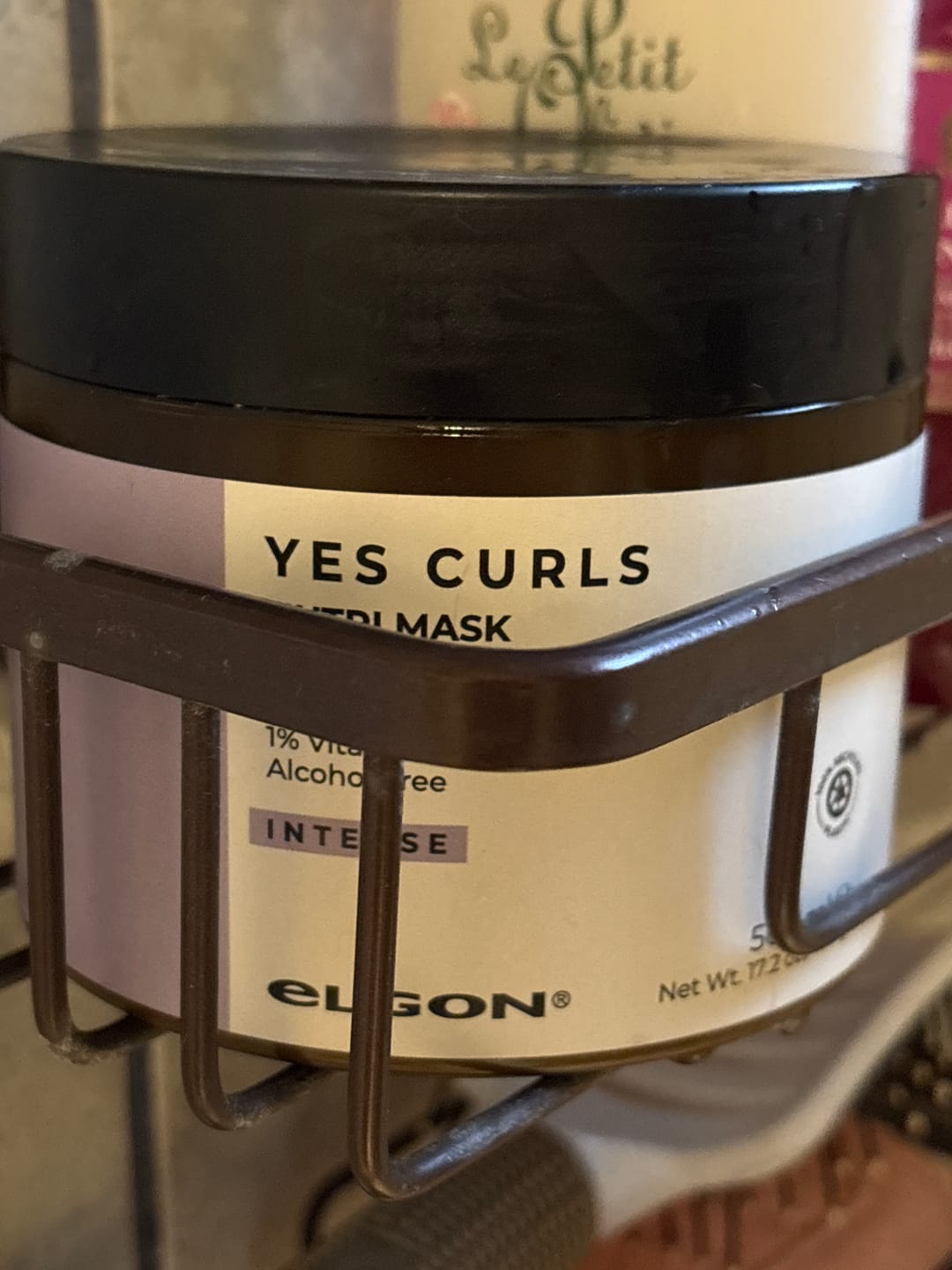 Customer photo review of Mascarilla Hidratante Cabello Rizado Elgon
